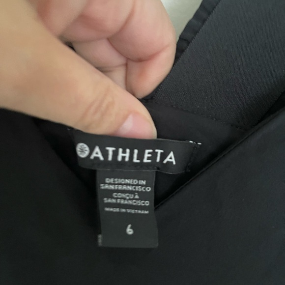 BNWT - Athleta Savannah Jumpsuit - Black Size 6 - Picture 5 of 6